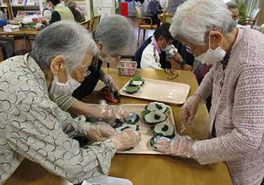 柏餅作り