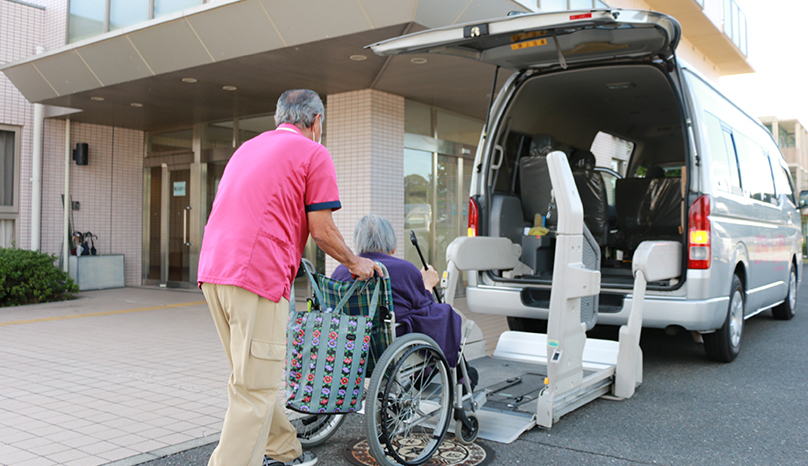 車いすでの乗車援助